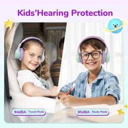 Koptelefoon kinderen met draad - Kinderkoptelefoon - Bedrade hoofdtelefoon - Veilig volume - School - Tablet - Laptop - Reizen - Muziek luisteren — thumbnail 5