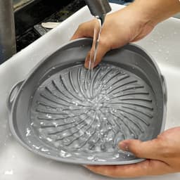 Geschikt voor Airfryer Accessoires Bakmand Vervangende Binnentank Vierkante Siliconen Pan - Grijs Rond — thumbnail 7