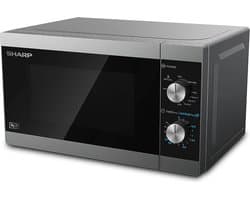 Magnetron met grill 800W en 1000W – 5 standen, ontdooifunctie, compact design — afbeelding 1