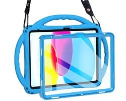 Kinderhoesje voor 10,9 inch iPad 10e generatie - Kindvriendelijk siliconen ontwerp met schermbeschermer en schokbestendige handgreep