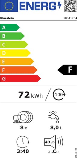 Klarstein Vaatwasser mini- voor 8 couverts, stille kleine vaatwasser met 6 wasprogramma's, kleine tafelmodel vaatwasser voor thuis, kantoor, camping, mini-vaatwasser met wateraansluiting - Vaatwasmachine - 8 Maatgedekken 49 dB 45 cm 1620W — thumbnail 2