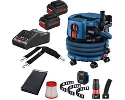 Bosch snoerloze stofzuiger GAS 18V-12 MC / 2x 8.0 Ah ProCORE + la...