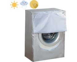 Wasmachinehoes - Stofdicht en waterdicht polyester - Wasmachine-drogerhoes met zilveren coating - Verstelbare zonwering - voor bovenladers en drogers - Frontlaadwasmachine - XL