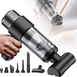 Draadloze mini-handstofzuiger - Autostofzuiger - 13000Pa sterke zuigkracht - Stofzuigen + opblazen + multi-scene reiniging - 4000mAh lange batterijduur - Perfect voor het reinigen van huis en auto — thumbnail 3