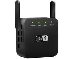 WLAN-versterker - 300 Mbit/s - WLAN-repeater - 2,4 GHz - WiFi-repeater