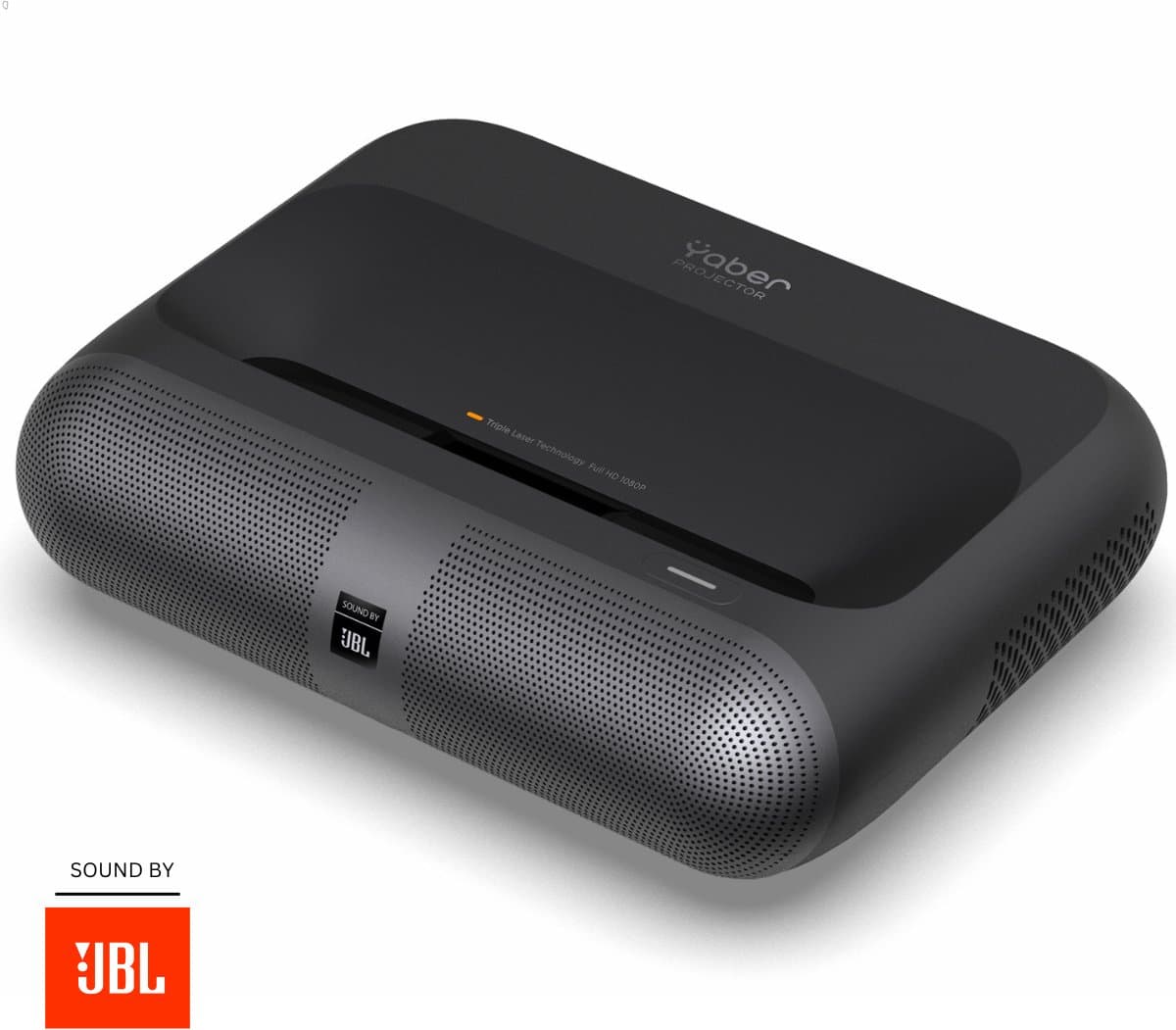 Yaber K300S Beamer – Ultra Short Throw Projector – 1000 ANSI Lumen – Full HD 1080p – Sound by JBL – Smart Projector met Google TV – Wi-Fi 6 & Bluetooth – Compacte Thuisbioscoop — afbeelding 1