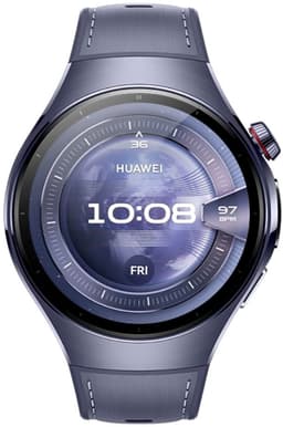 HUAWEI Watch 5 46 mm Grijs-Paars / Composietbandje / Titanium van luchtvaartkwaliteit / X-TAP / eSIM-bellen / GPS / ECG / Bluetooth 5.2 / Smartwatch / Compatibel met iOS en Android — thumbnail 1