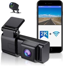 Schermloze WIFI-rijrecorder 2K HD-dvr met dubbele camera — thumbnail 1