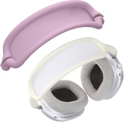 kwmobile band voor koptelefoon - geschikt voor AppleAirPods Max / AirPods Max 2 - Hoofdband cover van zacht siliconen materiaal - In lavendel — thumbnail 2