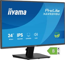 iiyama ProLite X2492HSU-B1 - 24 inch - Full HD - IPS - USB-Hub (2x) - Energy label B — thumbnail 1