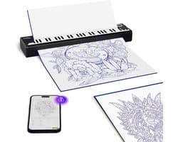 Thuys – Tattoo Stencil Printer – Thermische Printer – Tattoo Printer – 29 x 8 x 6cm – Zwart