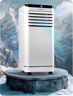 Mobiele airco 9000 BTU 4-in-1 met ventilator en ontvochtiger - Energiezuinig en slim — thumbnail 2