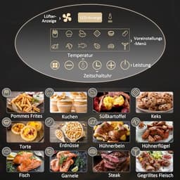Heißluftfritteuse 4L met 12 Programma's en LED-Touch-Display — thumbnail 6