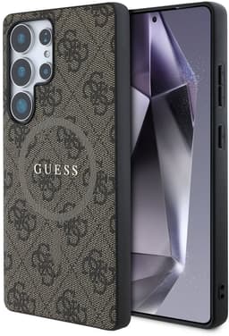 Guess PU Leer 4G Logo geschikt voor Samsung Galaxy S25 Ultra - Geschikt voor MagSafe - Bruin — thumbnail 16