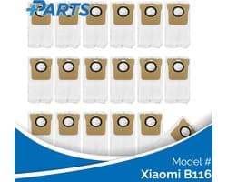 Xiaomi B116 Stofzakken (18 Stuks, Plus.Parts® alternatief voor RDB3)