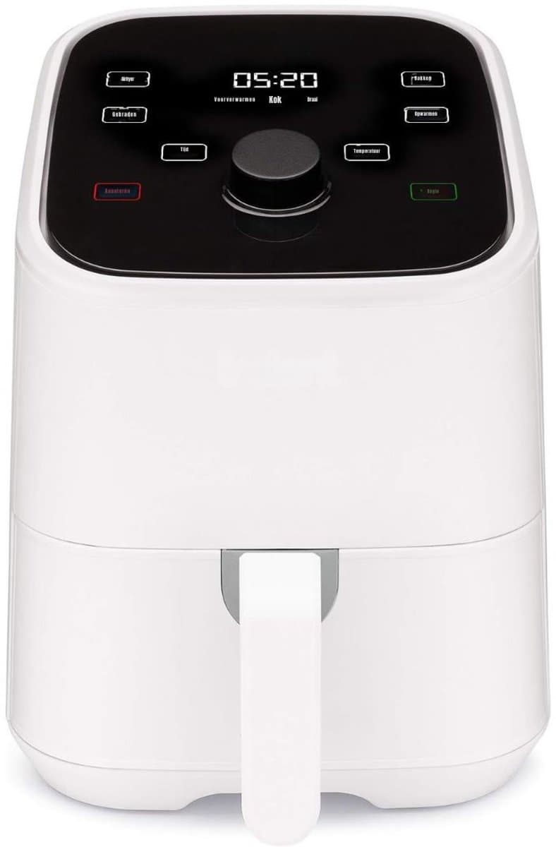 SCH® Mini airfryer - Airfryer - Airfryer klein - Wit - 22cm x 28cm x 27cm — afbeelding 1