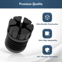 Daity 4-pack - Compatibel met Bambu Lab X1/X1C/P1P/P1S antivibratievoetjes - Hittebestendige siliconen schokdempers verminderen 92% van de trillingen en voorkomen doorzakken — thumbnail 3