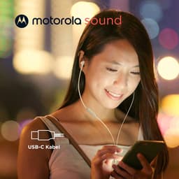Motorola Earbuds 3C-S Usb-C In-Ear Hoofdtelefoon Voor Smartphones Wit — thumbnail 3