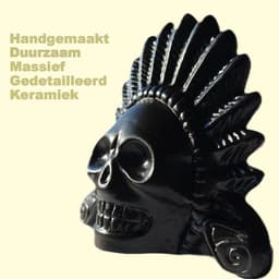 Azteekse Doodsfluit / Aztec Death Whistle - Geschenkverpakking / Giftbox - 125 dB - Handgemaakt van Duurzaam Keramiek - Realistisch Angstaanjagend Geluid — thumbnail 2