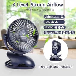 Mini USB Desk Fan - Stille Tafel Ventilator voor Thuis en Kantoor — thumbnail 4
