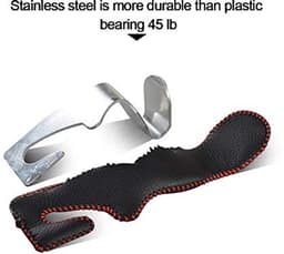 Universele Hoofdsteun Hanger voor Auto - Multifunctionele Haken voor Tas, Drinken en Meer (Bruin) — thumbnail 5