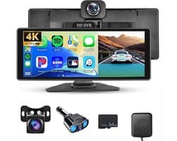 Dashcam voor auto voor en achter – Dual dashcam – Voor- en achtercamera – Autocamera – Full HD dashcam – Dashcam met nachtzicht – Dashcam met bewegingssensor – Groothoeklens – Parkeermodus – Loop recording – Dashcam met SD-kaart