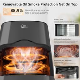 Grote AANDUIDING Airfryer - 6,5 Liter - Gezond Frituren Zonder Vet - Instelbare Temperatuur en Tijd — thumbnail 4