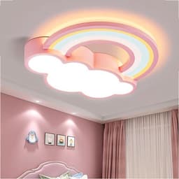 Moderne Kinderplafondlamp Met Dimbare Led Verlichting en Afstandsbediening - Slaapkamer en Woonkamer — thumbnail 2