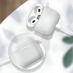 Studio Air® Airpods Hoesje Pro 3 Siliconen Case - Wit - Soepel Airpod Hoesje voor Airpods Pro 3 (2025) — thumbnail 4
