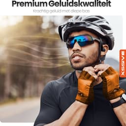 Xssive - Sport Oortjes - Oortjes Draadloos met Oorhaak - Bluetooth Oordopjes voor Hardlopen & Fitness - 60 Uur Batterijduur - Noise Cancelling Microfoon - Earbuds Zwart — thumbnail 5