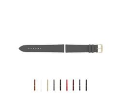 SELVA horlogeband, 14-24 mm, leer, verwisselbaar, vervangende band voor smartwatch, gemaakt in Duitsland