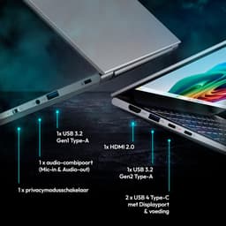 MEDION SPRCHRGD 14 S2 35,56 cm (14" Zoll 120Hz 2.8K WQXGA+) Laptop (Copilot+ PC, Core Ultra 7 258V, 32GB DDR5 RAM, 1TB SSD, Windows 11 Home) — thumbnail 5