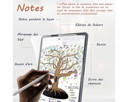 Papieren schermbeschermer 10,9 inch voor iPad 2022 - Matte, Anti-Vingerafdruk, 2 Stuks