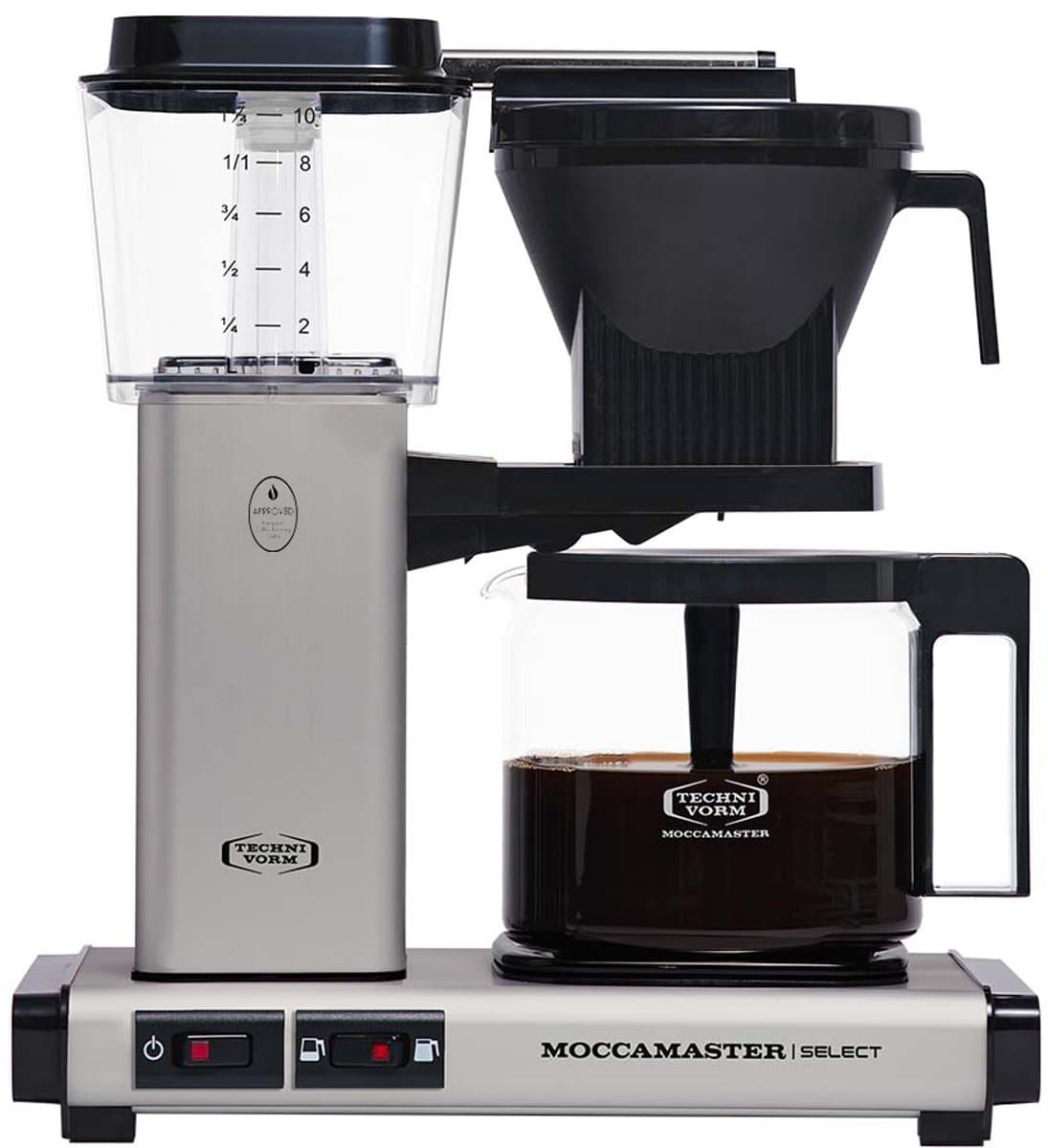 Moccamaster KBG Select - Filterkoffiezetapparaat - Matt Silver - 5 jaar garantie — afbeelding 1