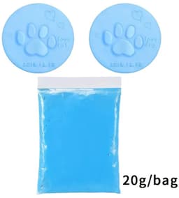 Baby hand- & voetafdruk klei – Blauw – 20g zachte fluffy klei – DIY gipsafdruk – Voor baby’s én huisdieren – Pootafdruk hond/kat – Lichtgewicht & herbruikbaar – 10×7 cm verpakking — thumbnail 5
