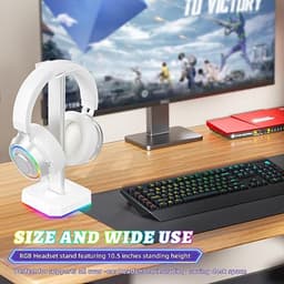 Gaming hoofdtelefoonstandaard met RGB verlichting en flexibele steun — thumbnail 5