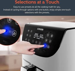 Cosori CP158-AF-RXW Airfryer – 5.5 l – 1700 W – Anti-aanbaklaag – BPA-vrij – Met display – Timerfunctie – Oververhittingsbeveiliging — thumbnail 12