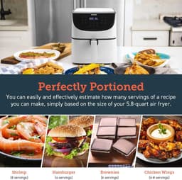 Cosori CP158-AF-RXW Airfryer – 5.5 l – 1700 W – Anti-aanbaklaag – BPA-vrij – Met display – Timerfunctie – Oververhittingsbeveiliging — thumbnail 9