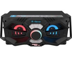 iDance DJ301 Party Speaker – Portable Bluetooth Speaker met Disco LED-Verlichting – 100 Watt vermogen – USB en AUX Aansluiting