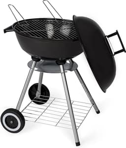 BBQ Houtskool ø47 cm | Barbeceu met wielen, thermometer & luchtrooster — thumbnail 2