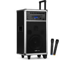 Vonyx ST100 MK2 Mobiele geluidsinstallatie 8 inch BT/CD/MP3/UHF