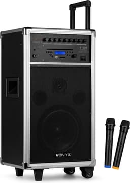 Vonyx ST100 MK2 Mobiele geluidsinstallatie 8 inch BT/CD/MP3/UHF — thumbnail 1