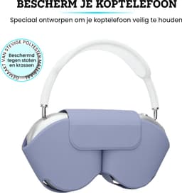 Somstyle Koptelefoon Cover Geschikt voor Apple Airpods Max - Case voor Hoofdtelefoon - Beschermhoes - Lavendel Paars — thumbnail 4