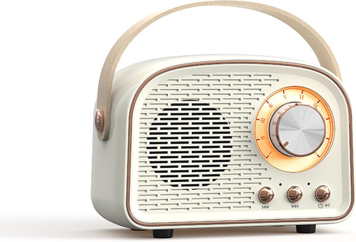 Bluetooth speaker - schattige mini luidspreker - Speakers - draagbare draadloze Bluetooth speaker - Wit — afbeelding 1
