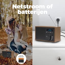 Denver DAB Radio - Noodradio / Noodpakket - Batterijen & Netstroom - Keukenradio - Draagbare Radio - DAB46 - Darkgrey — thumbnail 4