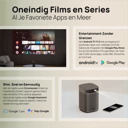 XGIMI MoGo 2 Pro - Draagbare Smart-projector - Beamer - Dolby Audio - 400 ISO Lumen - Androidtv 11.0 - Chromecast - Bluetooth — thumbnail 2