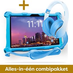 AngelTech Kinderpakket XL PRO II - Kindertablet XL PRO II + Kinderkoptelefoon - Android 16 - Vanaf 3 jaar - Combipakket - Kindertablet Vanaf 3 Jaar – Kinder Tablet – Kids Tablet - Tablet voor Kinderen - Blauw — thumbnail 3