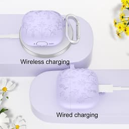 YONO Hoesje geschikt voor Airpods 4 - Case - Special Siliconen - Lila — thumbnail 4