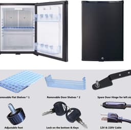Equivera Mini Fridge for Drinks - Kleine Koelkast - Mini Koelkasten - Minibar - Mini Fridge - Mini Koelkast - Mini Koelkastje - Must have voor in Huis! — thumbnail 4