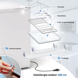MKSS® Mini Koelkast - Minibar - Skincare Fridge - Wit — thumbnail 4